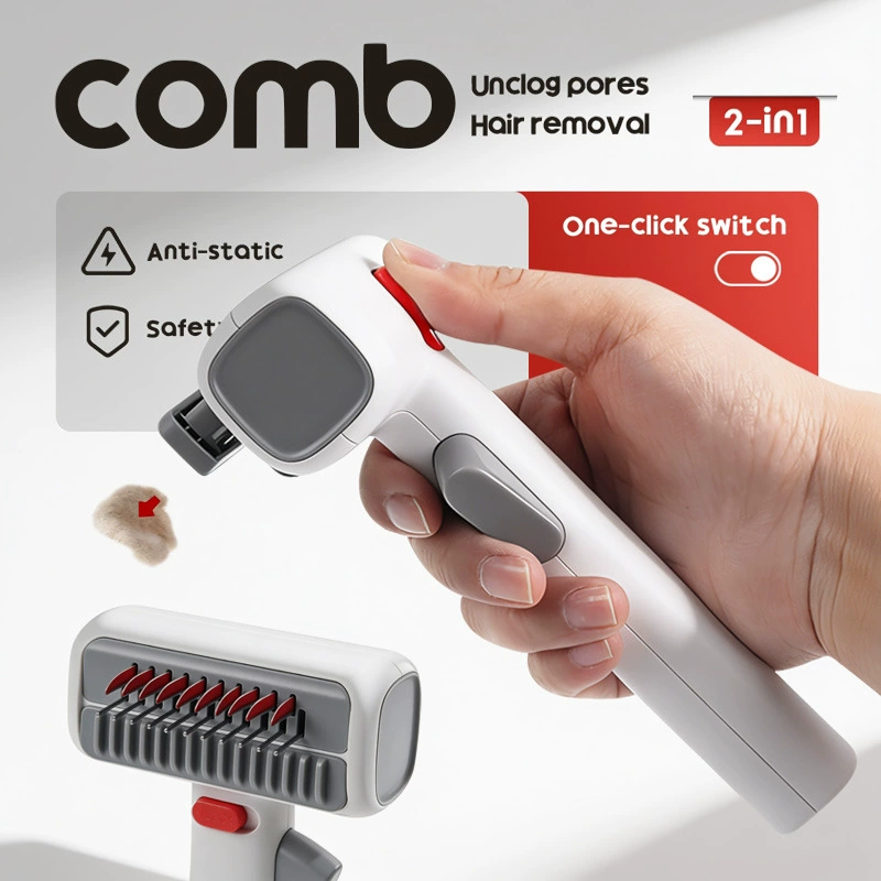 New Gravity Two-in-One Comb for Removing Dandruff and Shedding Hair for Pets Hair Brush