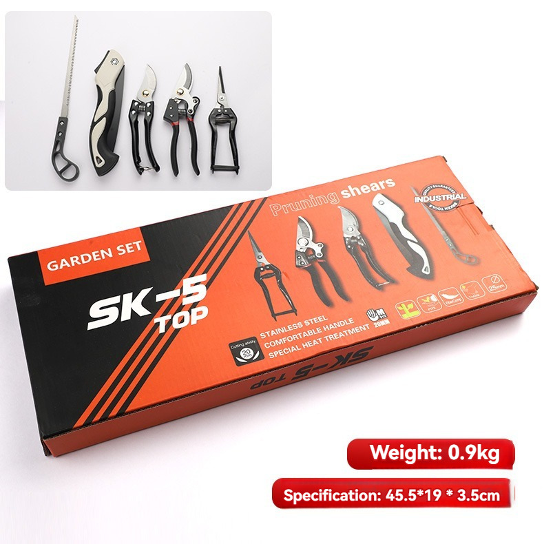 Garden tool sets pruning shears five pieces sets